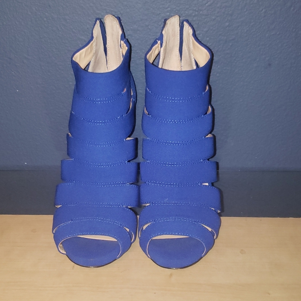Royal blue heels